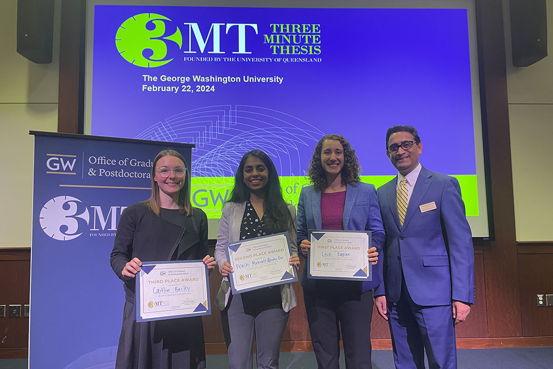 Winners for the 3MT Competition pictured together