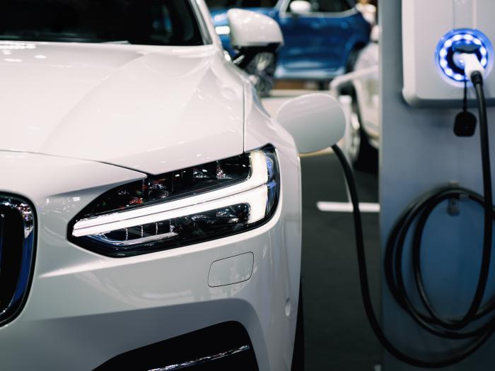 Electric vehicle stock image