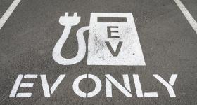 EV only sign